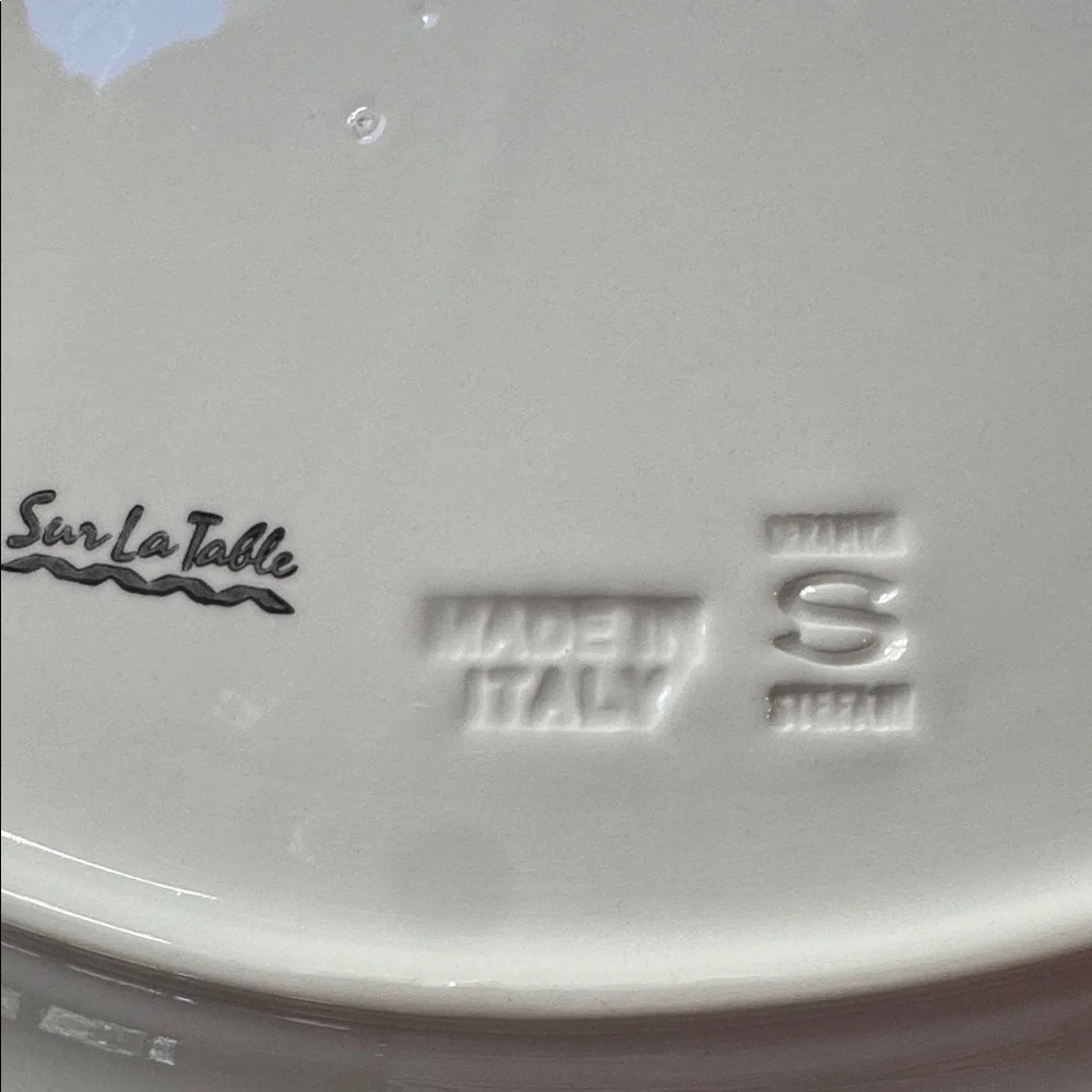 Sur La Table Covered Oval White Serving Platter